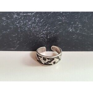 925 Dolphin Open Back Ring Vintage, SIZE US 3.25